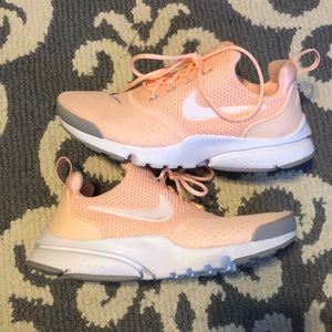 Nike peach sneakers